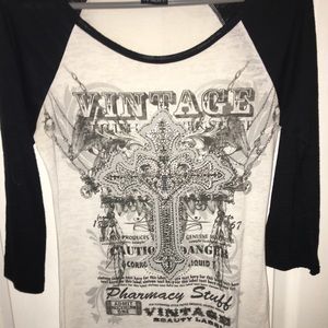 Daytrip Burnout tee 3/4 length sleeve